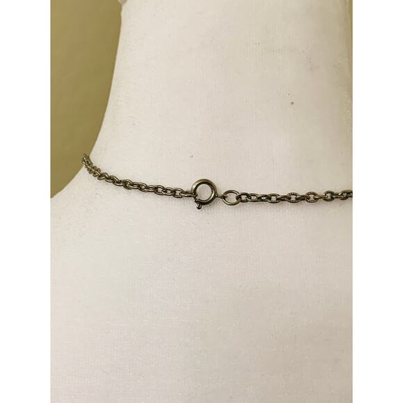 Vintage Turquoise Native American Style Medallion Pendant Necklace, 24" Long - Picture 5 of 10